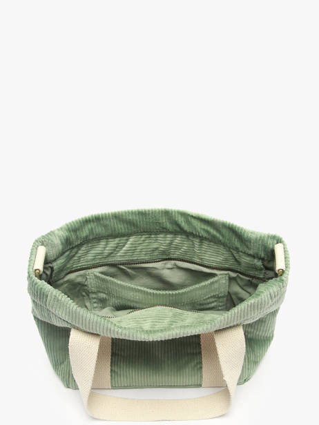Handtas Velours Ribfluweel Hindbag Groen velours V ander zicht 3